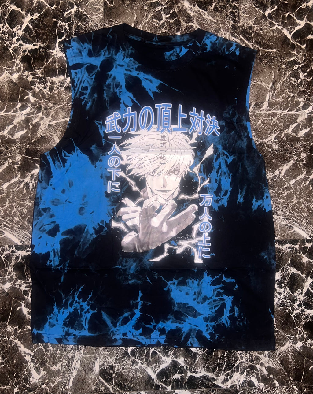 “Anime” oversized sleeveless shirt