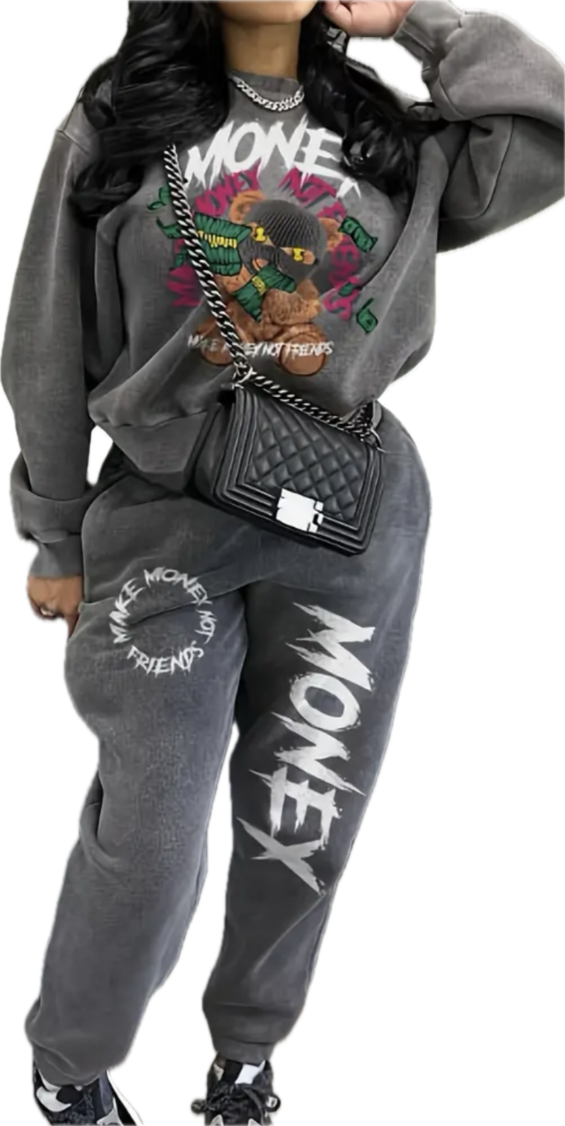 “Make money” pants set