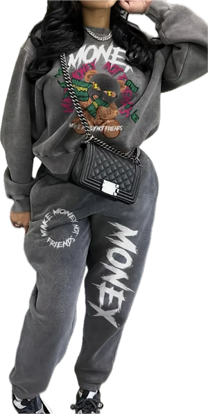 “Make money” pants set