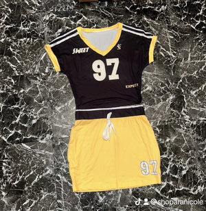 “97” skirt set