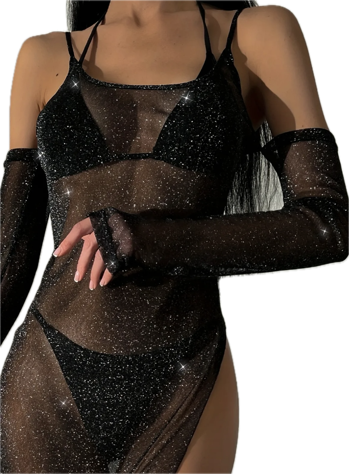 “Glitz” mesh dress