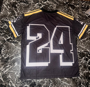 “LA 24” oversized jersey top