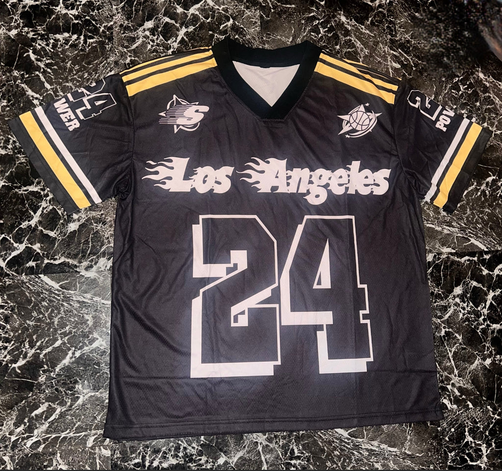 “LA 24” oversized jersey top