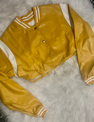 “Crop” jacket (mustard yellow)