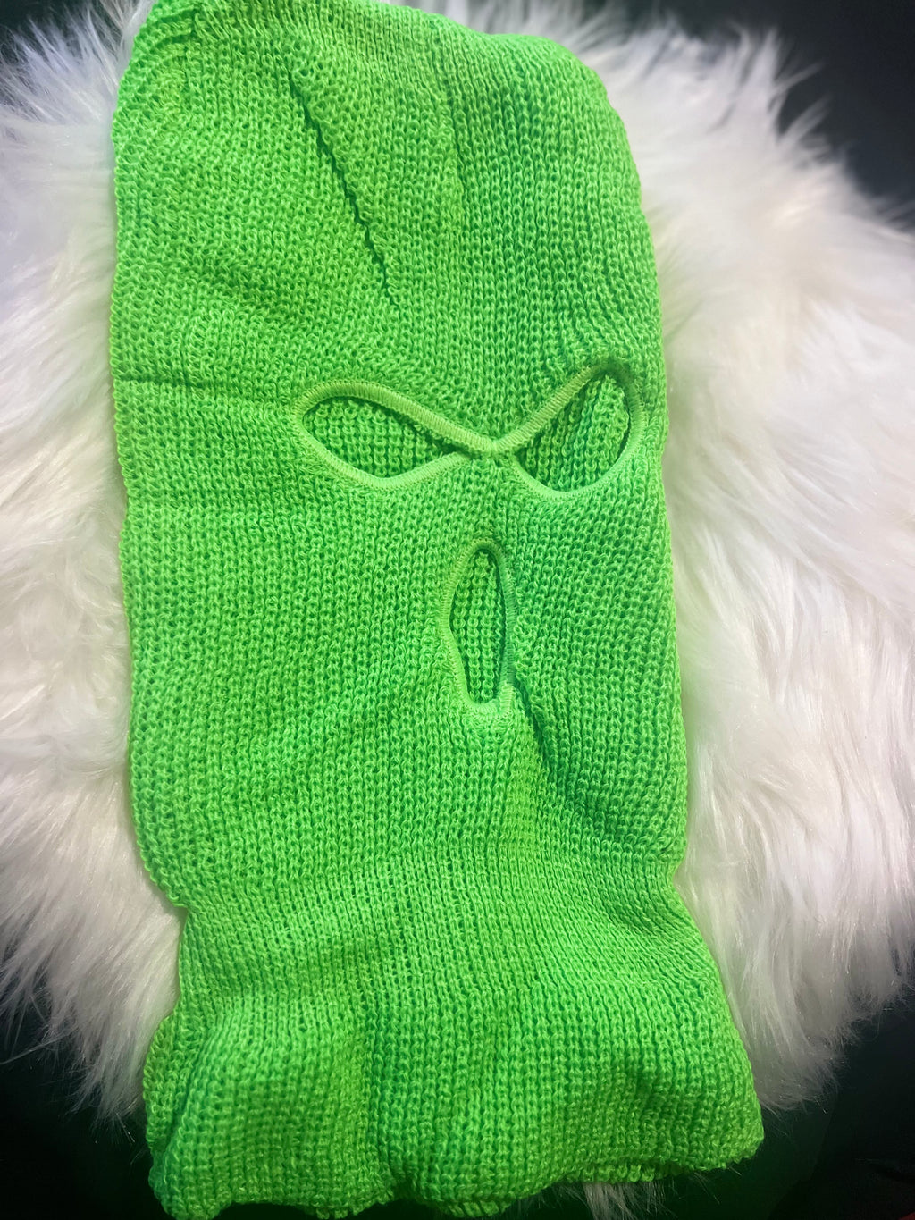 “Ski mask” neon green