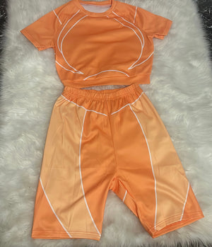 “Nicki” short set (orange)