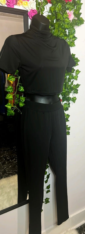 “Megan” pants set (black)