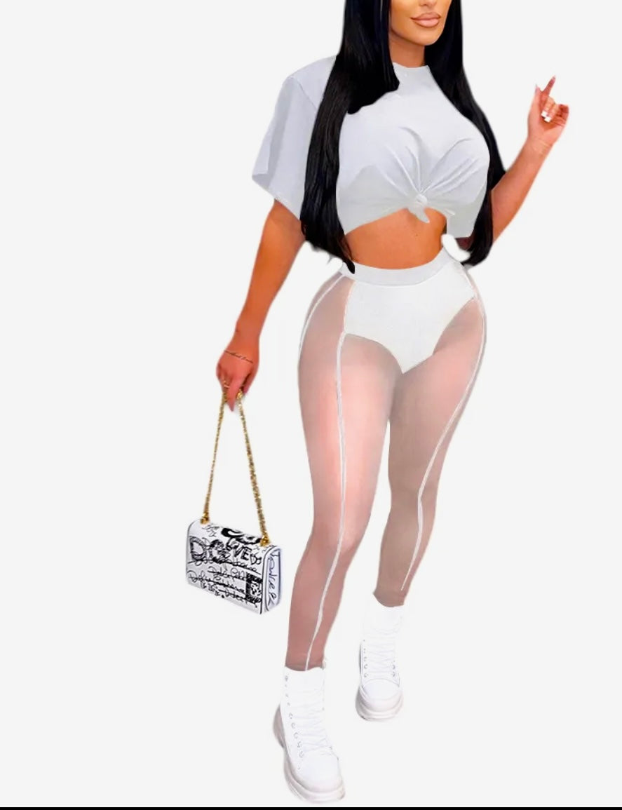 “Yonce” pants set (white)