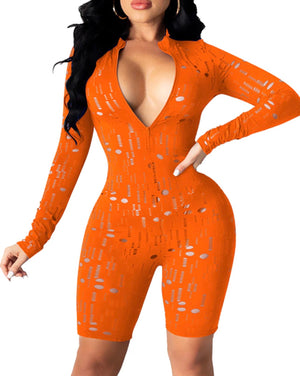 “Flex” romper (orange)