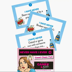 “Never have I ever” (Gcf)drinking game